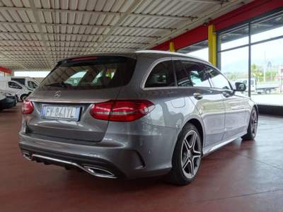 Mercedes-Benz Classe C d S.W. Auto Premium AMG Tetto Camera360 Grigio usata Maser