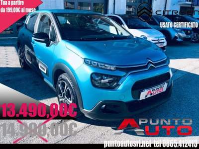 Citroen C3 BlueHDi 100 S&S FEEL PACK Blu/Azzurro usata Isernia