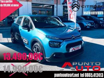 Citroen C3 BlueHDi 100 S&S FEEL PACK Blu/Azzurro usata Isernia