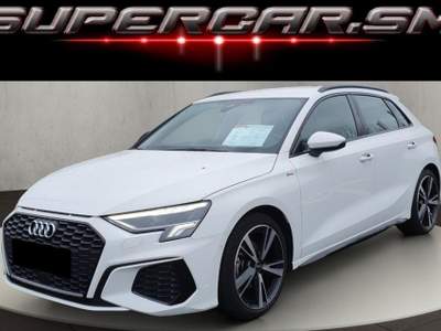 Audi A3 SPB 35 TFSI STRONIC S LINE BLACK PACK 5 ANNI GARAN Bianco usata Rimini