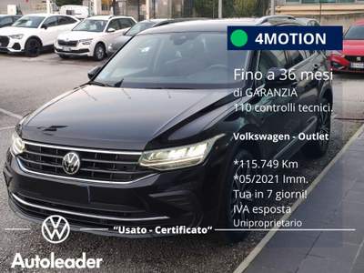 Volkswagen Tiguan 4MOTION DSG 7M SCR Nero usata Fabriano
