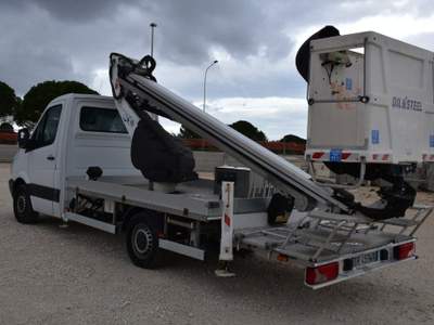 Mercedes-Benz Sprinter T37/35 313 CDI Cabinato PIATTAFORMA AEREA 18 METRI Grigio usata San Vito dei Normanni