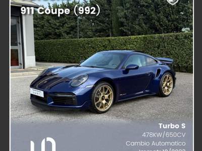 Porsche 911 Coupe (992) Turbo S 478KW/650CV Blu/Azzurro usata Polla