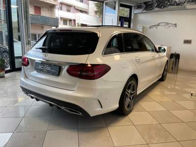 Mercedes-Benz Classe C d 194cv SW Auto Premium AMG Bianco usata Mesagne