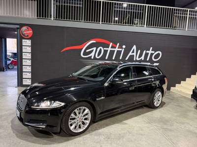 Jaguar XF 2.0 TELECAMERA SERVICE PELLE Nero usata San Paolo d'Argon