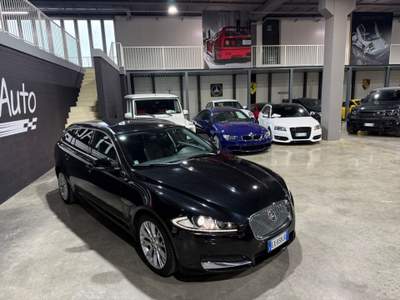 Jaguar XF 2.0 TELECAMERA SERVICE PELLE Nero usata San Paolo d'Argon