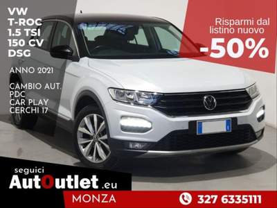 Volkswagen T-Roc 1.5 TSI 150cv AUTOMATICA DSG STYLE Bianco usata Monza