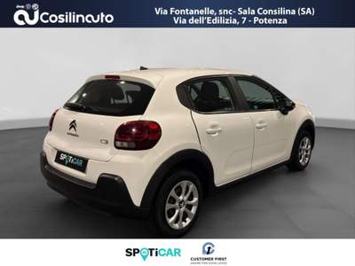 Citroen C3 BlueHDi 100 CV S&S Shine Pack MY21 Bianco usata Sala Consilina