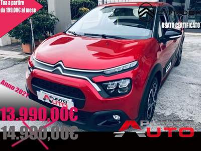Citroen C3 BlueHDi 100 S&S Feel Pack Rosso usata Isernia