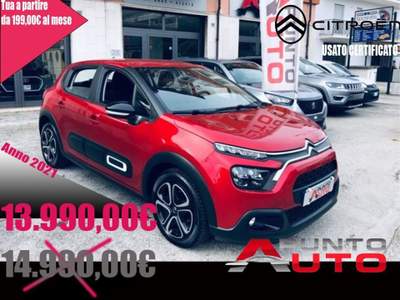 Citroen C3 BlueHDi 100 S&S Feel Pack Rosso usata Isernia