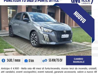 Peugeot 208 PureTech 75 Stop&Start 5 porte Style Grigio usata Limbiate