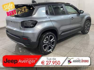 Jeep Avenger 1.2 turbo Summit fwd 100cv Grigio usata Mazzarrone