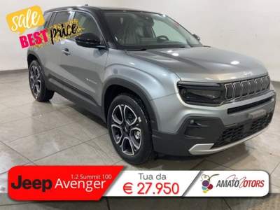 Jeep Avenger 1.2 turbo Summit fwd 100cv Grigio usata Mazzarrone