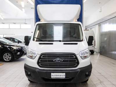 Ford Transit 350 2.0TDCi EcoBlue 130CVPM-RG RWD Cab. TELONATO Trend + IVA Bianco usata Silea