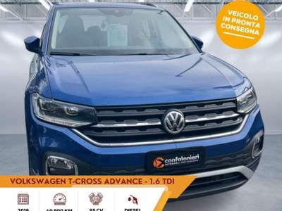 Volkswagen T-Cross 1.6 TDI SCR Advanced BMT Blu/Azzurro usata Sassari