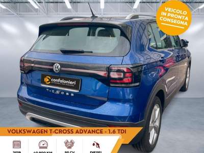 Volkswagen T-Cross 1.6 TDI SCR Advanced BMT Blu/Azzurro usata Sassari