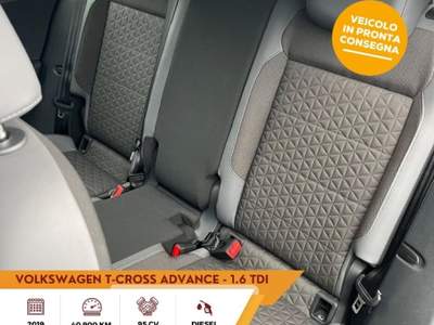 Volkswagen T-Cross 1.6 TDI SCR Advanced BMT Blu/Azzurro usata Sassari