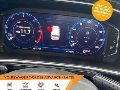 Volkswagen T-Cross 1.6 TDI SCR Advanced BMT Blu/Azzurro usata Sassari