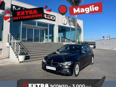 BMW Serie 3 318d 318d Touring Business Advantage aut. Nero usata Lucugnano