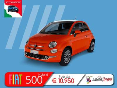 Fiat 500 1.0 hybrid 70cv Arancione usata Mazzarrone