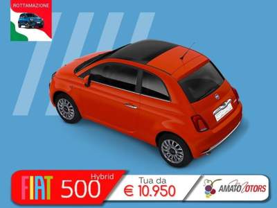 Fiat 500 1.0 hybrid 70cv Arancione usata Mazzarrone