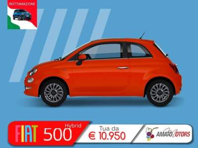 Fiat 500 1.0 hybrid 70cv Arancione usata Mazzarrone