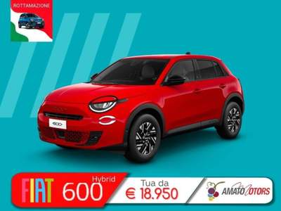 Fiat 600 1.2 hybrid Rosso usata Mazzarrone