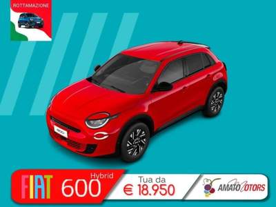 Fiat 600 1.2 hybrid Rosso usata Mazzarrone