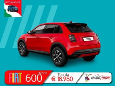 Fiat 600 1.2 hybrid Rosso usata Mazzarrone