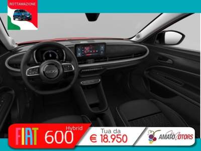 Fiat 600 1.2 hybrid Rosso usata Mazzarrone