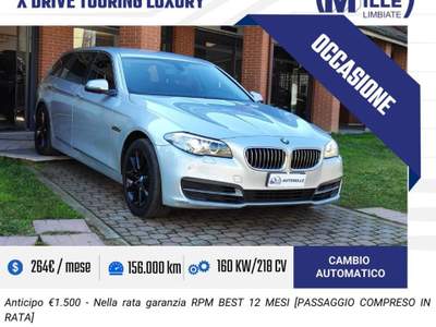 BMW Serie 5 525d d xDrive Touring Luxury Argento usata Limbiate