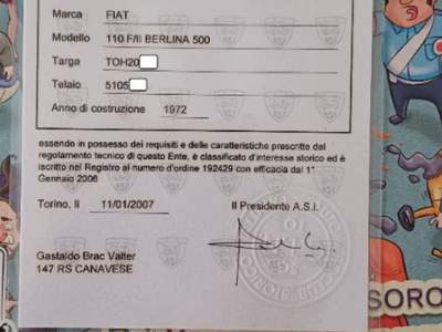 Fiat 500 UNICO PROPRIETARIO Bianco usata Gaglianico