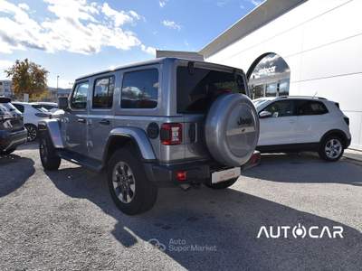 Jeep Wrangler Wrangler Unlimited 2.2 Mjt II Sahara OVERLAND PACK Argento usata Carsoli