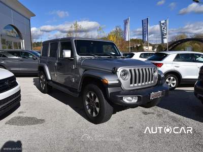 Jeep Wrangler Wrangler Unlimited 2.2 Mjt II Sahara OVERLAND PACK Argento usata Carsoli Jeep Wrangler Wrangler Unlimited 2.2 Mjt II Sahara OVERLAND PACK Argento usata Carsoli