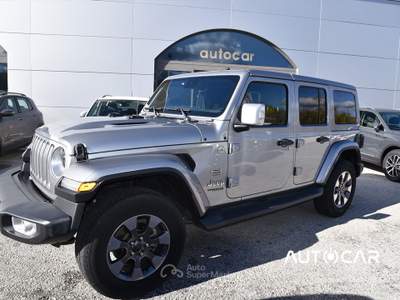 Jeep Wrangler Wrangler Unlimited 2.2 Mjt II Sahara OVERLAND PACK Argento usata Carsoli