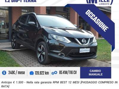 Nissan Qashqai 1.2 DIG-T Tekna Nero usata Limbiate