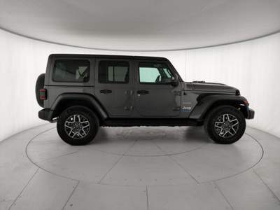 Jeep Wrangler Unlimited 2.0 PHEV ATX 4xe Sahara Grigio usata Grumello del Monte
