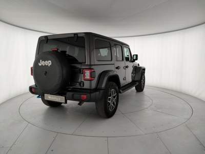 Jeep Wrangler Unlimited 2.0 PHEV ATX 4xe Sahara Grigio usata Grumello del Monte