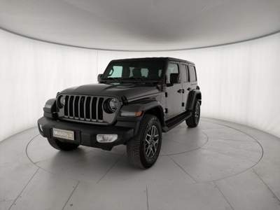 Jeep Wrangler Unlimited 2.0 PHEV ATX 4xe Sahara Grigio usata Grumello del Monte