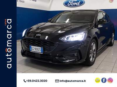 Ford Focus 1.0 EcoBoost Hybrid 125 CV 5p. ST-Line #TETTO Nero usata Silea