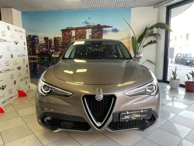 Alfa Romeo Stelvio 2.2 JTD-m 180cv Super*PELLE*NAVI Grigio usata Mesagne