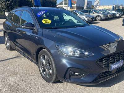 Ford Focus 1.0 EcoBoost Hybrid 125 CV SW ST-Line Blu/Azzurro usata Fano