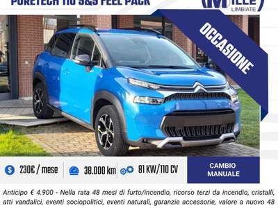 Citroen C3 Aircross PureTech 110 S&S Feel Pack Blu/Azzurro usata Limbiate