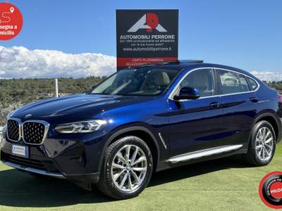 BMW X4 XDrive 20d 190cv 48V (Tetto/Pelle/APP/LED) Blu/Azzurro usata Castellaneta