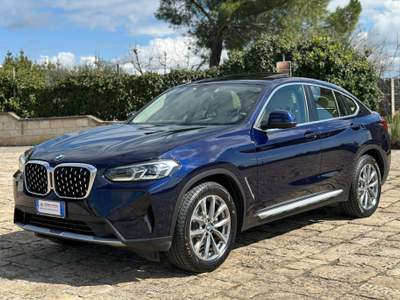 BMW X4 XDrive 20d 190cv 48V (Tetto/Pelle/APP/LED) Blu/Azzurro usata Castellaneta
