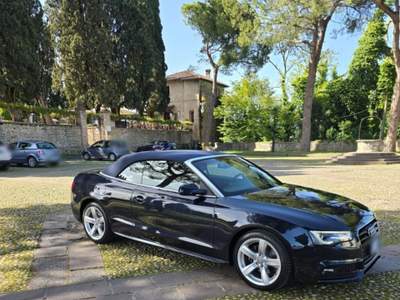 Audi A5 Cabrio 2.0 TDI 177 CV multitronic Advanced Blu/Azzurro usata Conegliano