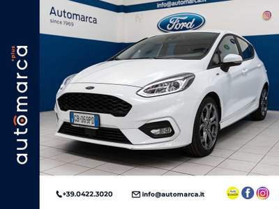 Ford Fiesta 1.0 Ecoboost 95 CV 5 porte ST-Line Bianco usata Silea