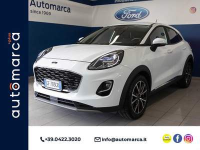 Ford Puma 1.0 EcoBoost Hybrid 125 CV S&S Titanium Bianco usata Silea