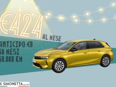 Opel Astra 1.2 Turbo 110 CV Edition Argento usata Cadrezzate con Osmate