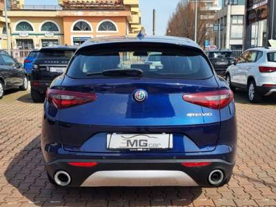Alfa Romeo Stelvio 2.2 Turbodiesel 160 CV AT8 NAVI-XENO LED-CERCHI 18 Blu/Azzurro usata Rimini